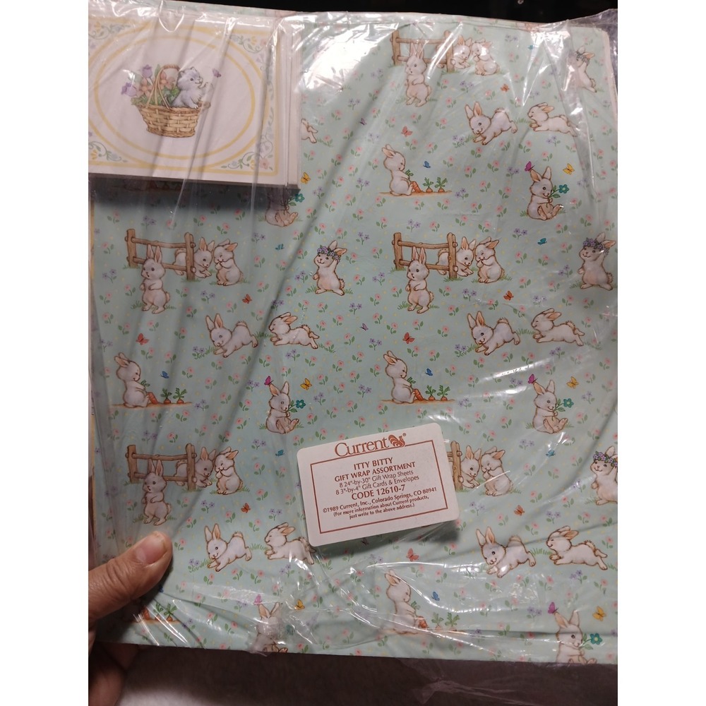 Vtg 1989 Current Inc "Itty Bitty" Gift Wrap Set - Many Different Kinds